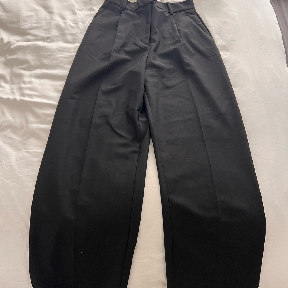 Black High-Waisted Trousers